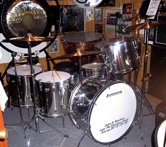 John Bonham Ludwig Stainless Steel Drum Kit